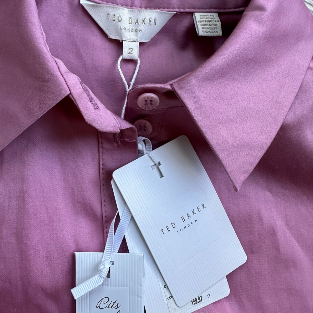 NEW Ted Baker Luuciiy shirt dress size 4-6 - Picture 10 of 11